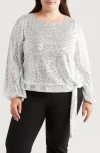 Tahari Asl Sequin Top