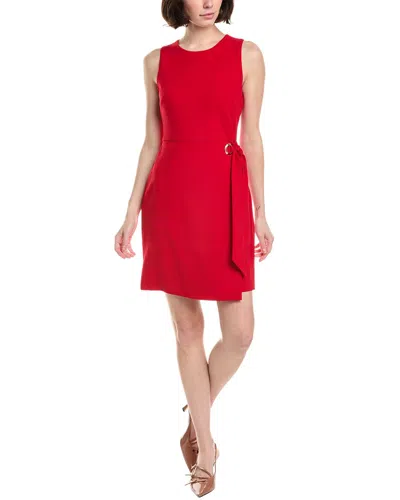 Tahari Asl Sheath Dress In Red