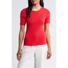 Tahari Asl Short Sleeve Sweater In Grenadine