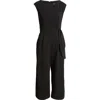 Tahari Asl Side Knot Scuba Crepe Jumpsuit