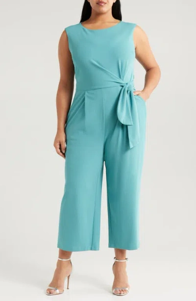 TAHARI ASL TAHARI ASL SIDE TIE SCUBA CREPE JUMPSUIT