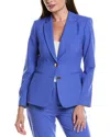 Tahari Asl Stretch Blazer In Blue