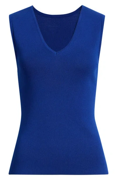 Tahari Asl Sweater Tank In Blue