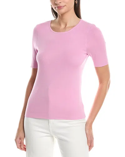 Tahari Asl Sweater Top In Pink