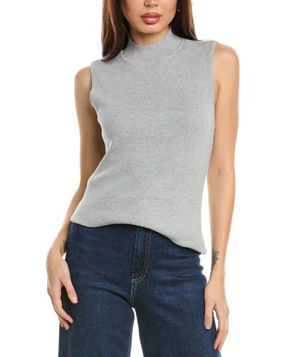 Tahari Asl Sweater Vest In Grey
