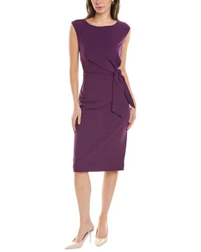 empire waist dress plus size Tahari ASL Zipper Detail Sheath Dress main image 0