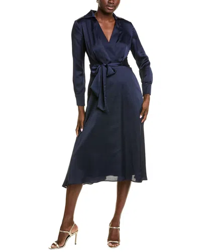 Tahari Asl Tie Waist Midi Dress