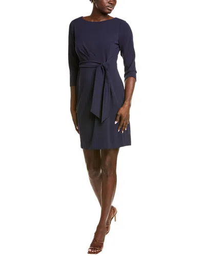 Tahari Asl Tie Waist Mini Dress