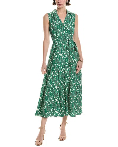 Tahari Asl Tiered Midi Dress