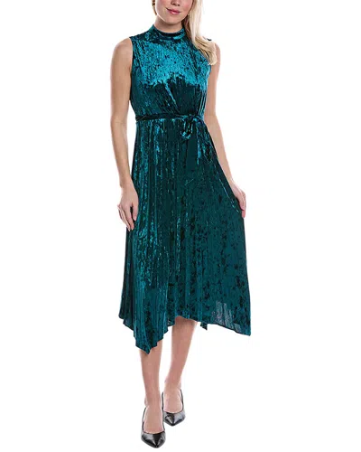Tahari Asl Velvet Midi Dress