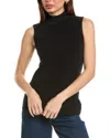 Tahari Asl Metallic Sleeveless Mock Neck Sweater