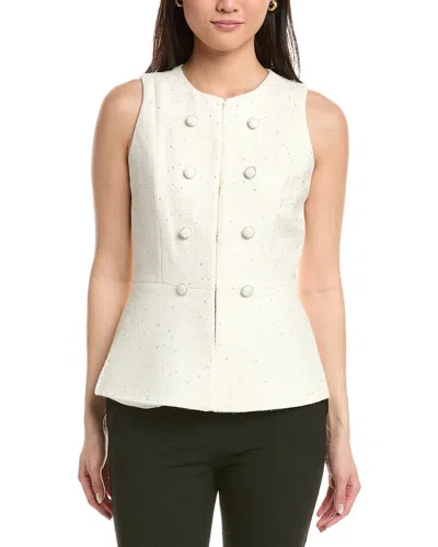 Tahari Asl Vest In White