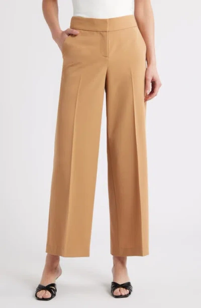 Tahari Asl Wide Leg Pants In Brown