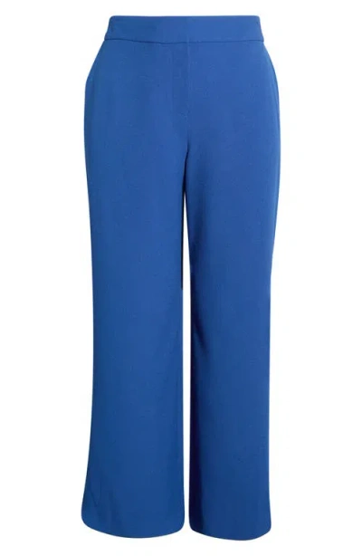 Tahari Asl Wide Leg Pants In Blue