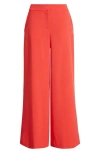 Tahari Asl Wide Leg Pants In Red