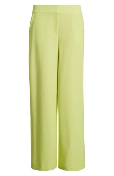 Tahari Asl Wide Leg Pants In Lime