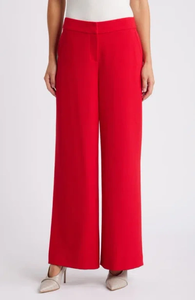 Tahari Asl Women's Wide-leg Pants In Lipstick