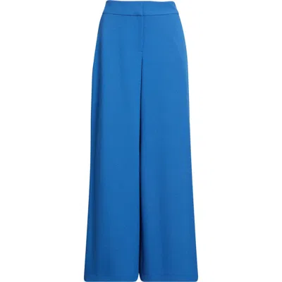 Tahari Asl Wide Leg Pants In Blue