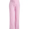 Tahari Asl Women's Mid-rise Wide-leg Pants, Regular & Petite In Pink Macaroon