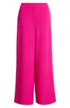 Tahari Asl Women's Mid-rise Wide-leg Career Pants In Shocking Pink