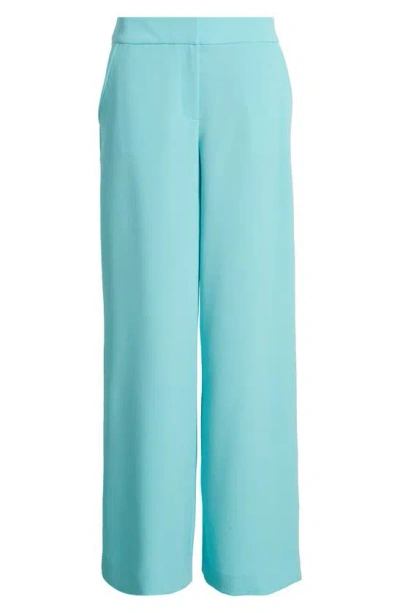 Tahari Asl Wide Leg Pants In Turquoise