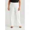 Tahari Asl Wide Leg Pants In White