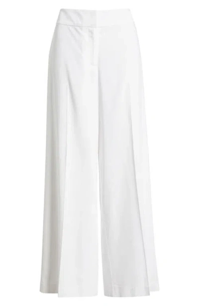 Tahari Asl Wide Leg Pants In White