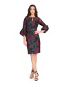 Tahari Asl Floral Jacquard Sheath Dress In Multi