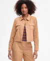 Tahari Asl Women's Cropped Button-front Jacket In Brown