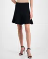 Tahari Asl Women's Flair Pull-on Sweater Skirt In Black