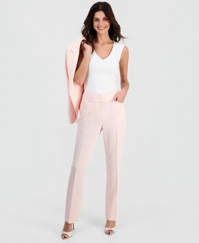 Tahari Asl Bell Bottom Pants In Pink