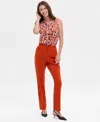 Tahari Asl Women's Mid-rise Bell-bottom Pants