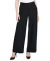 Tahari Asl Women's Mid-rise Wide Leg Pants In Black