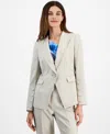 Tahari Asl One-button Blazer In Oatmeal