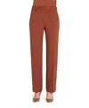 Tahari Asl Patch Pocket Straight Leg Pants In Brown