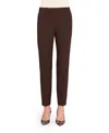 Tahari Asl Women's Petite Mid-rise Ankle-length Pants In Brown