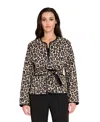 Tahari Asl Reversible Leopard Print Quilted Jacket In Animal Print
