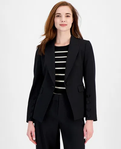 TAHARI ASL WOMEN'S SINGLE-BUTTON PEAK-LAPEL BLAZER