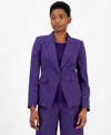 Tahari Asl Women's Single-button Peak-lapel Blazer In Prism Viol