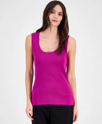 Tahari Asl Women's Sleeveless Sweater Tank Top, Regular & Petite