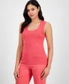 Tahari Asl Women's Sleeveless Sweater Tank Top, Regular & Petite In Sunset