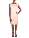 Tahari Asl Womens Boucle Sleeveless Shift Dress In Multi