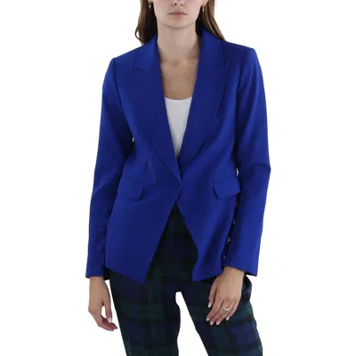 Tahari Asl Womens Crepe Point Lapel One-button Blazer