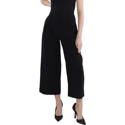 Tahari Asl Womens Cropped Trouser Cropped Pants In Black