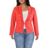 Tahari Asl Womens Embellished Crepe Open-front Blazer