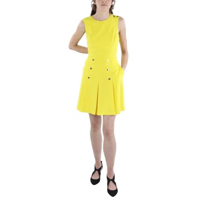 Tahari Asl Womens Embellished Polyester Sheath Dress In Multi