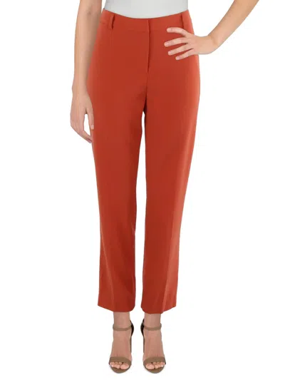 Tahari Asl Womens Pocket Polyester Ankle Pants In Multi