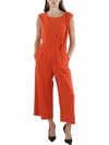Tahari Asl Womens Side Tie Scoop Neck Jumpsuit In Multi