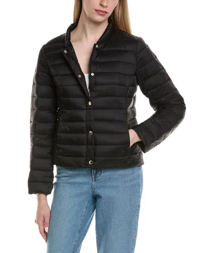 Tahari Bee Short Puffer Jacket In Black