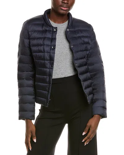 Tahari Bee Short Puffer Jacket In Blue